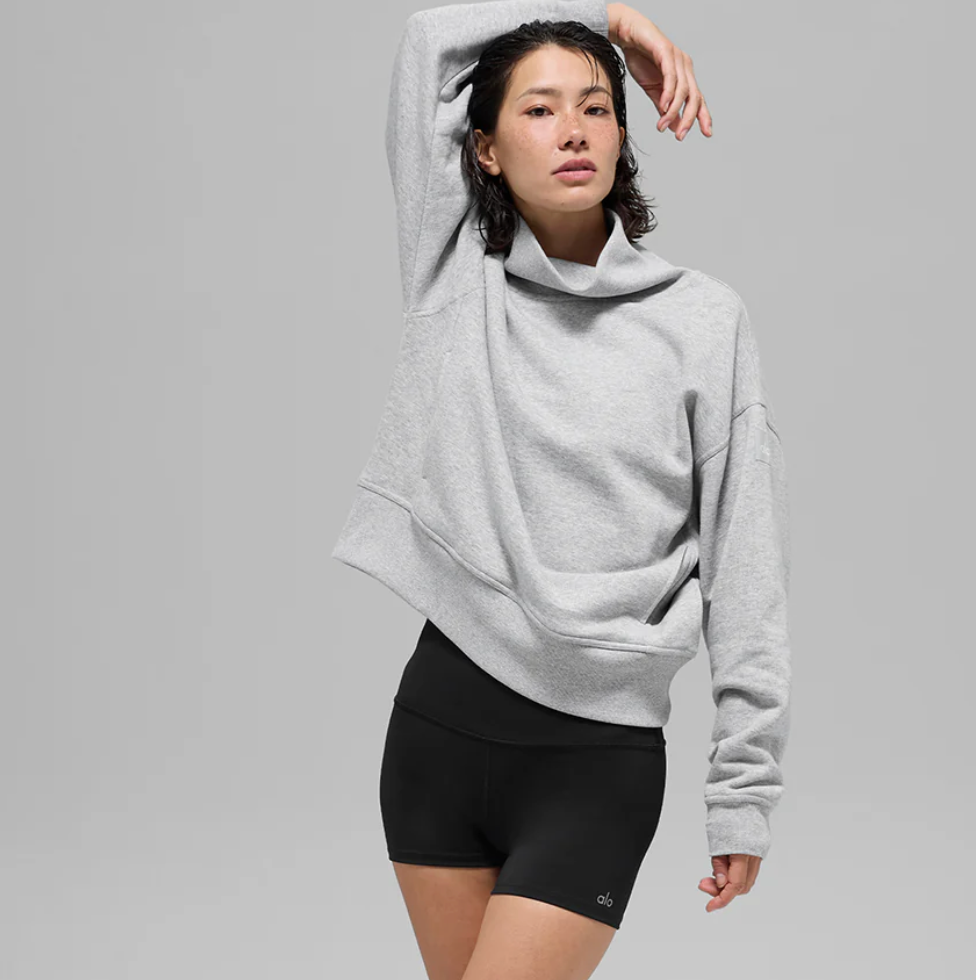 Alo Yoga Hazy Mock Neck Pullover