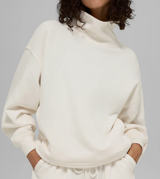 Alo Yoga Hazy Mock Neck Pullover