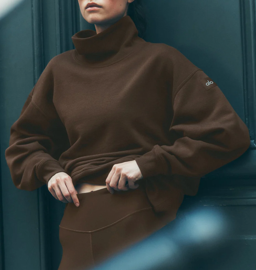 Alo Yoga Hazy Mock Neck Pullover