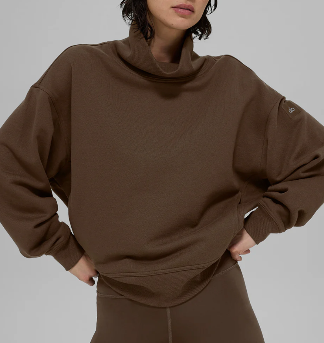 Alo Yoga Hazy Mock Neck Pullover