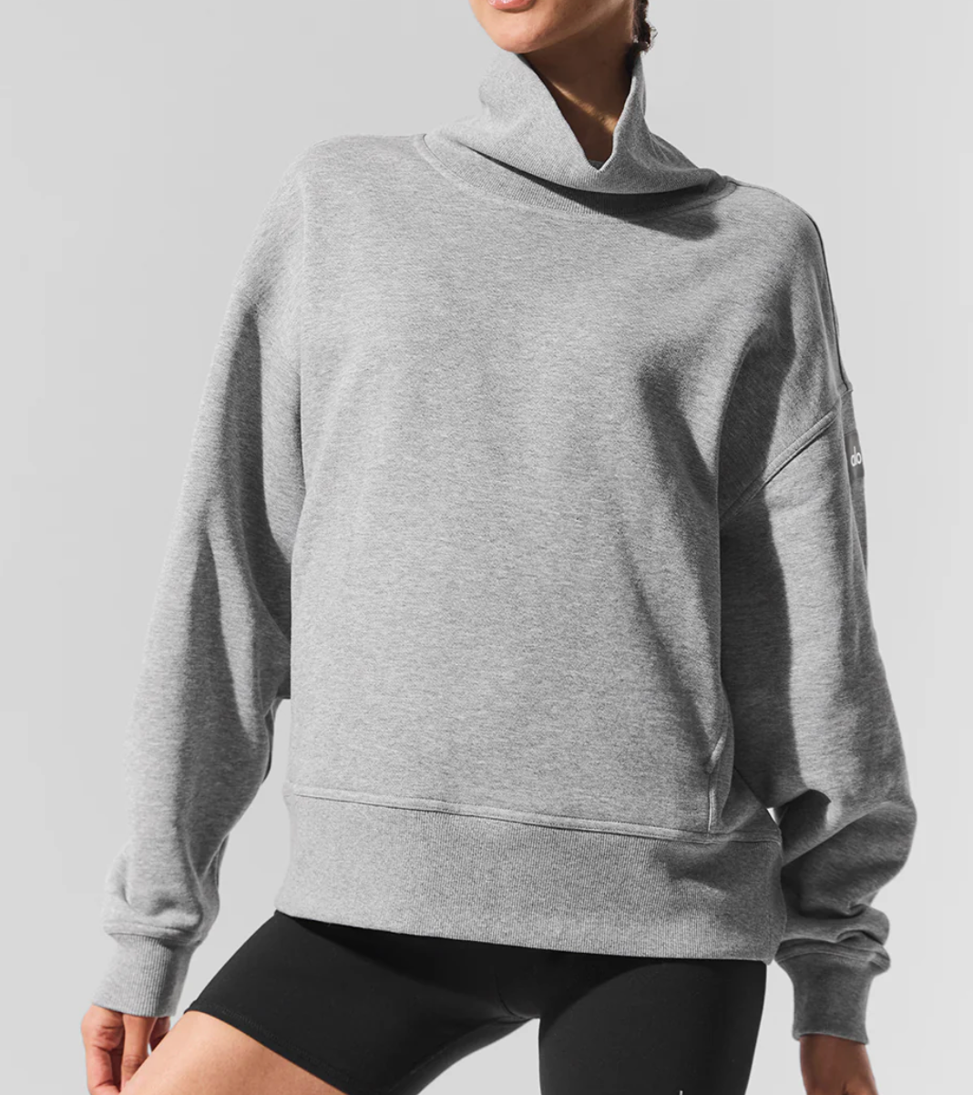 Alo Yoga Hazy Mock Neck Pullover