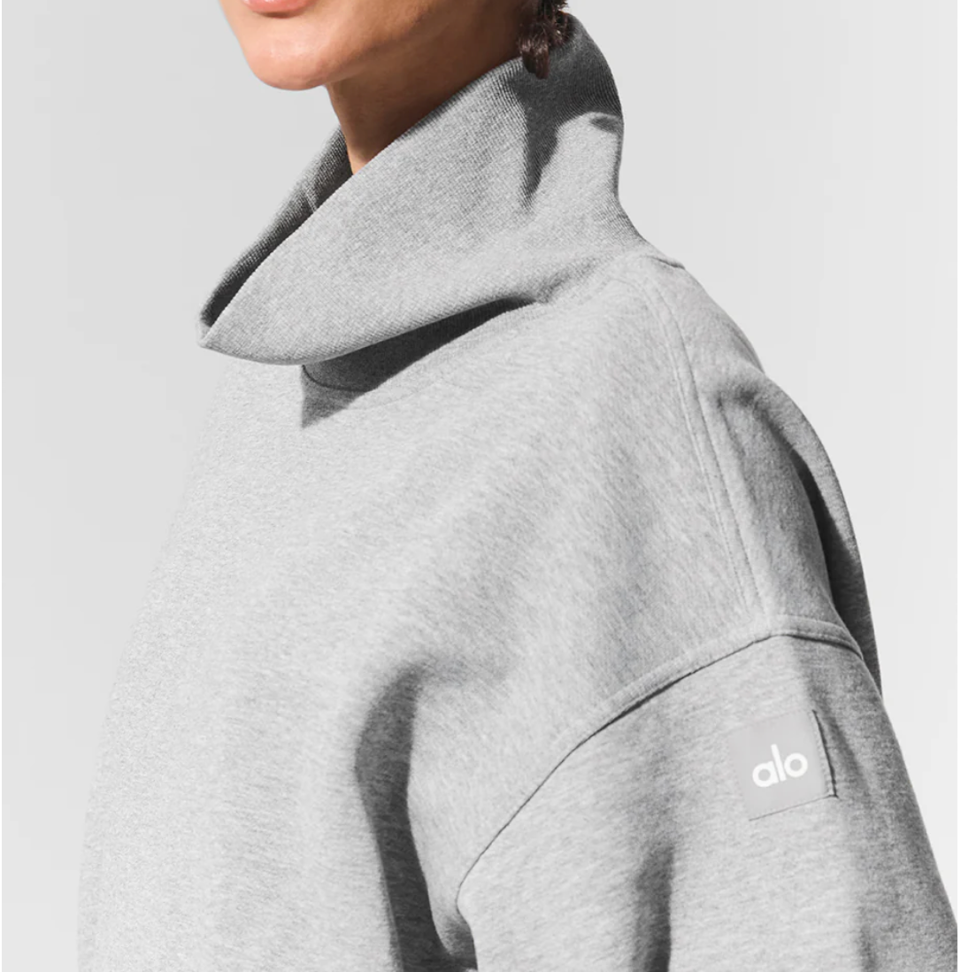 Alo Yoga Hazy Mock Neck Pullover