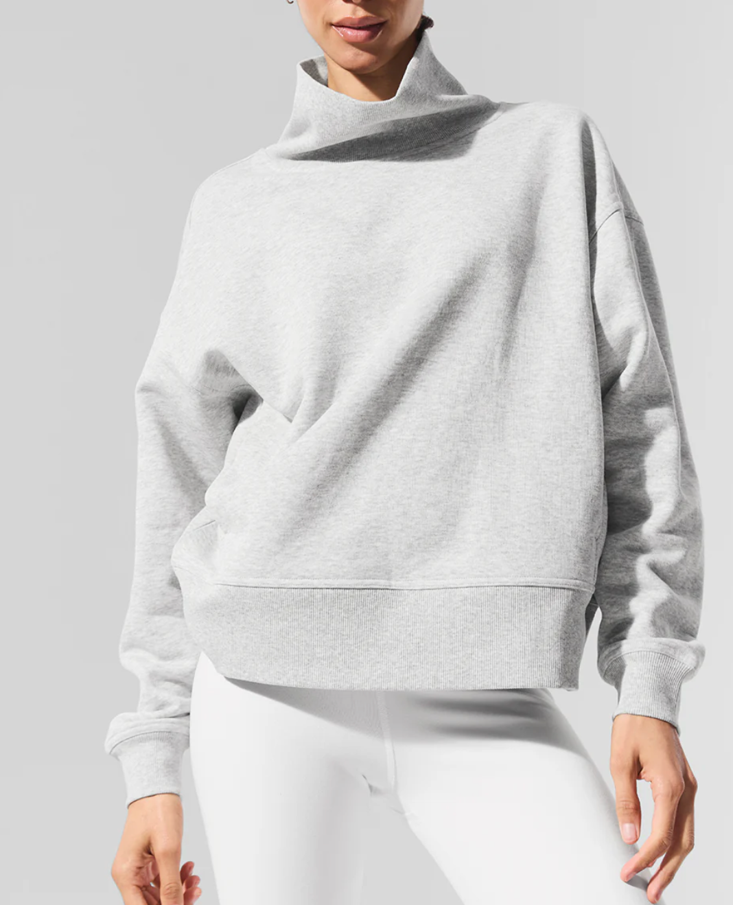 Alo Yoga Hazy Mock Neck Pullover