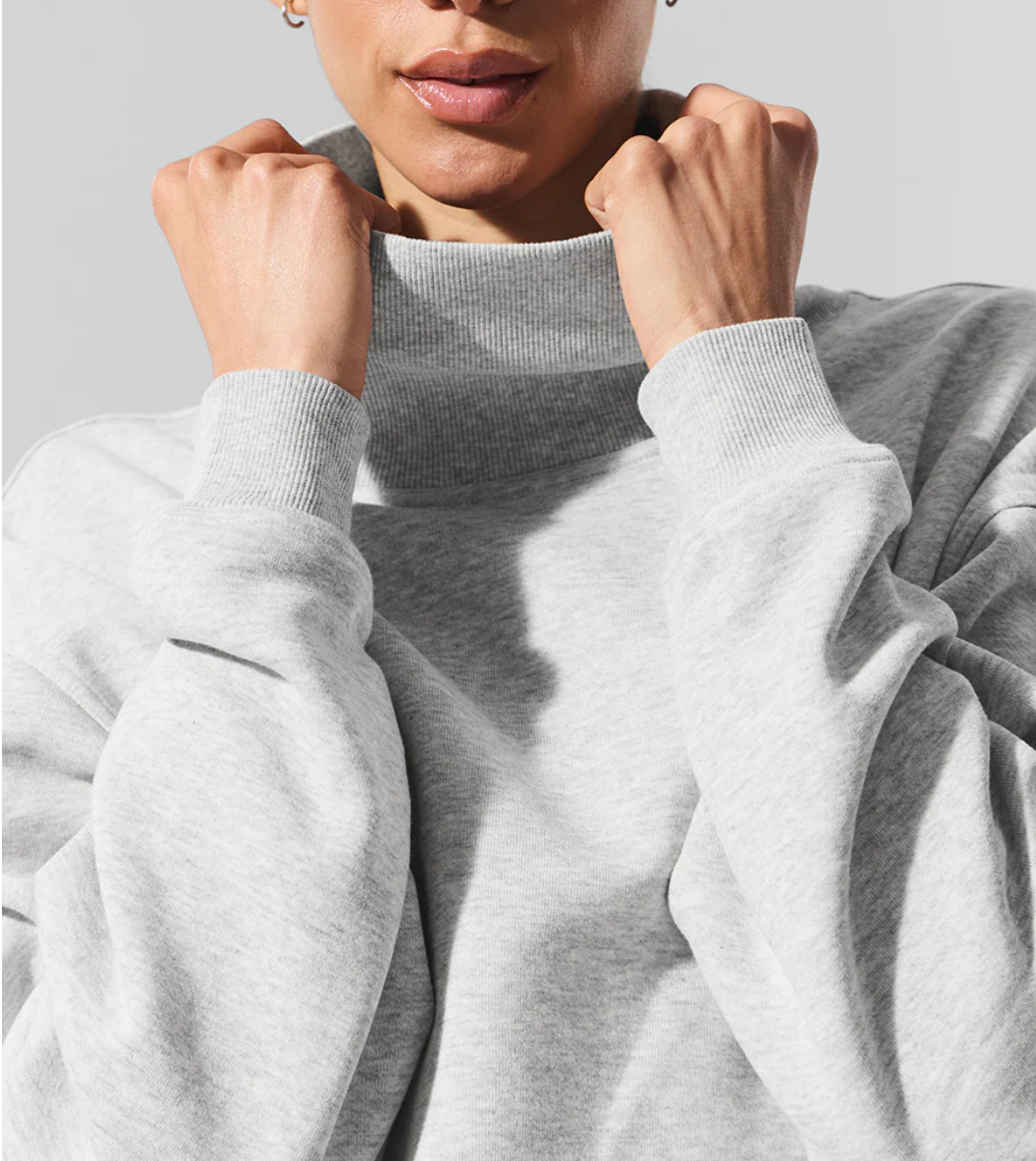 Alo Yoga Hazy Mock Neck Pullover