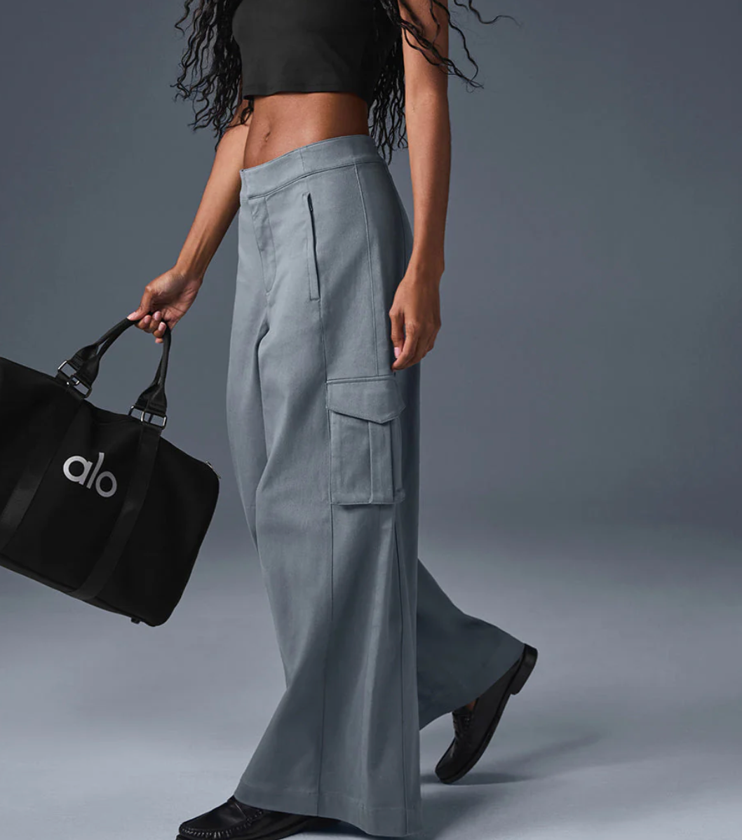 Alo Yoga Show Off Cargo Wide Leg Trouser (Regular)