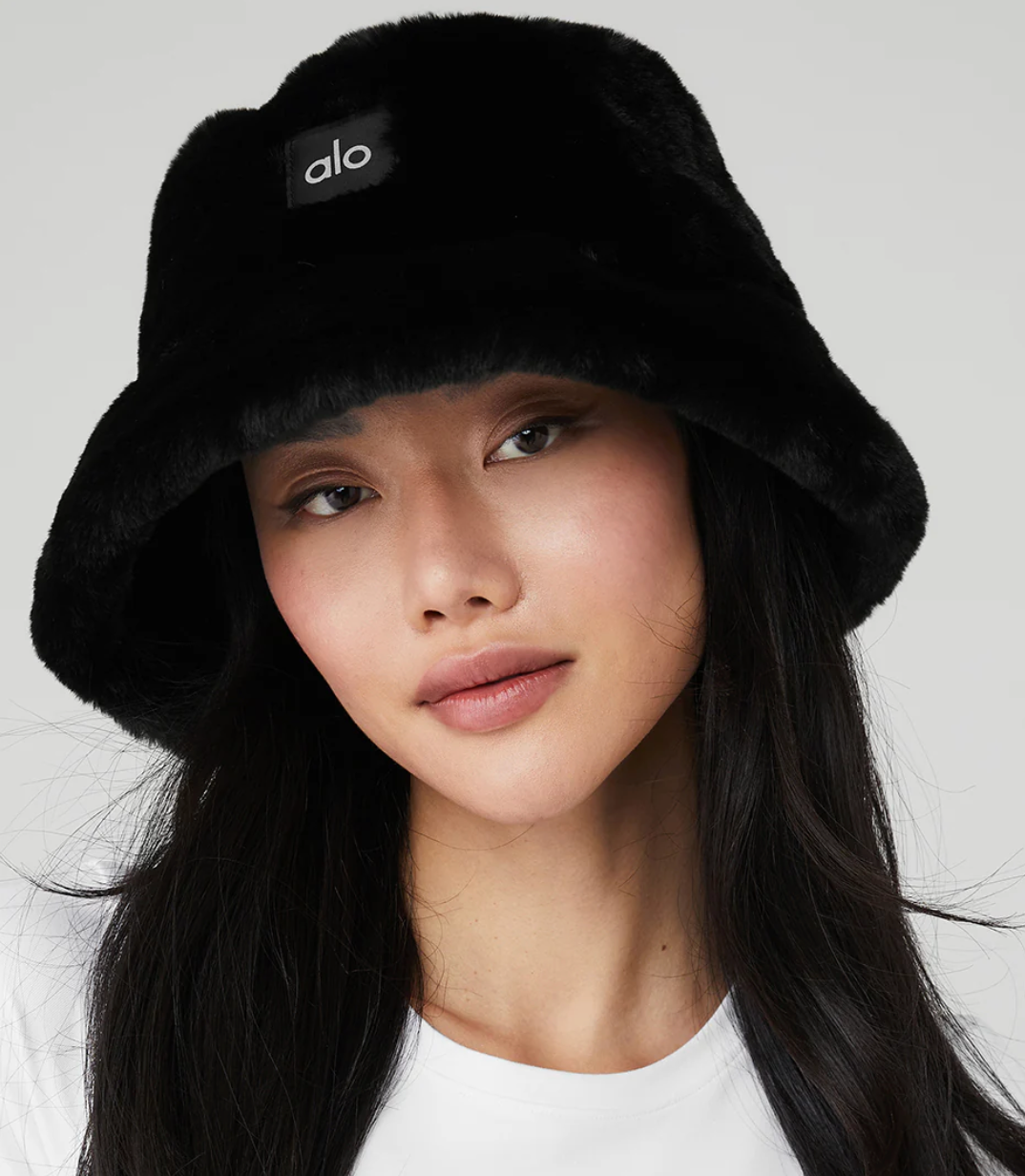 Alo Yoga Faux Fur Bucket Hat