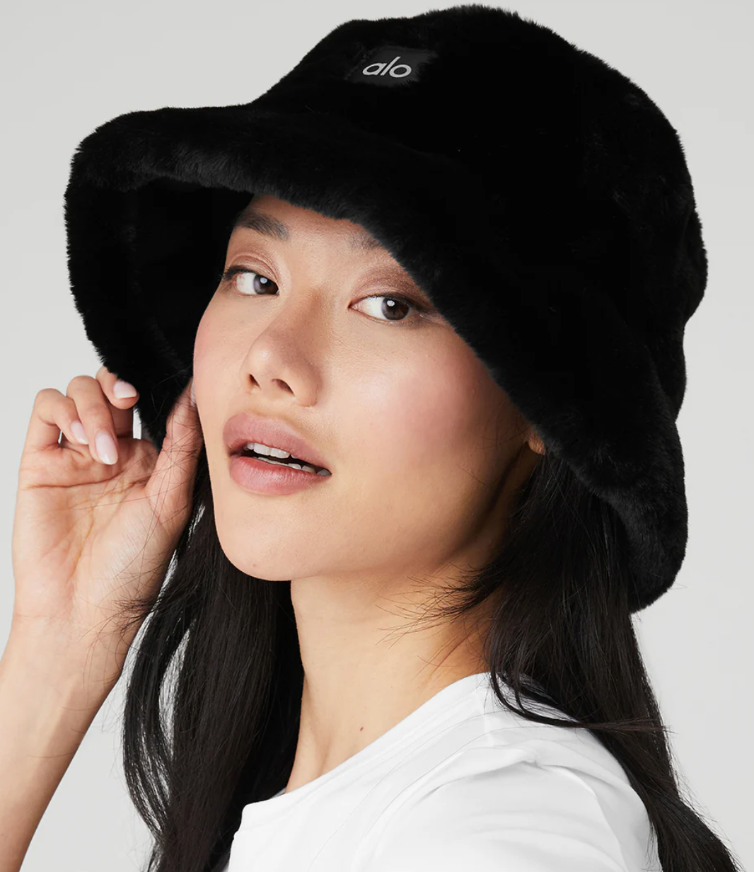 Alo Yoga Faux Fur Bucket Hat
