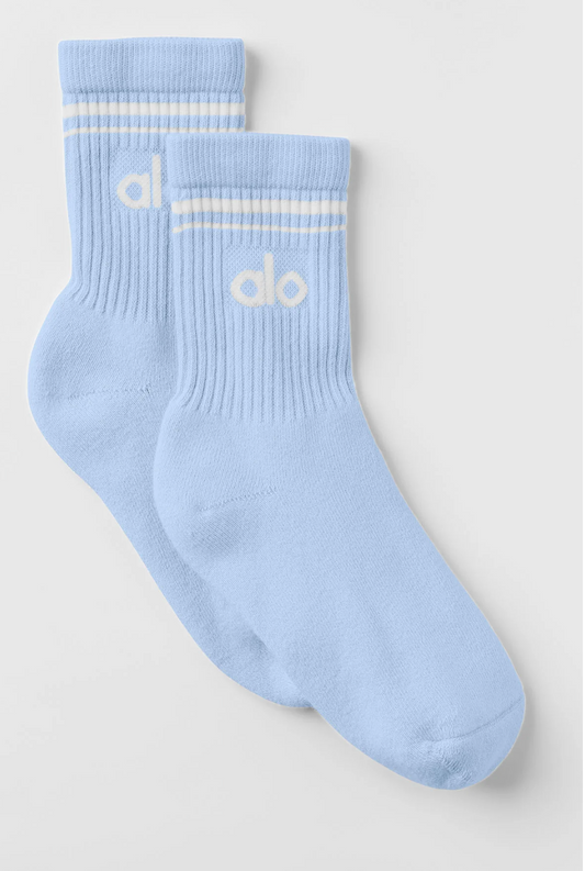 Alo Yoga Unisex Half-Crew Throwback Sock