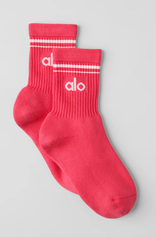 Alo Yoga Unisex Half-Crew Throwback Sock