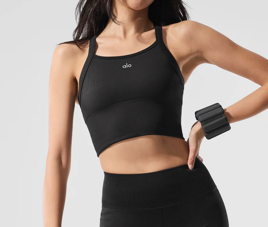 Alo Yoga Seamless Ribbed Favorite Bra Tank