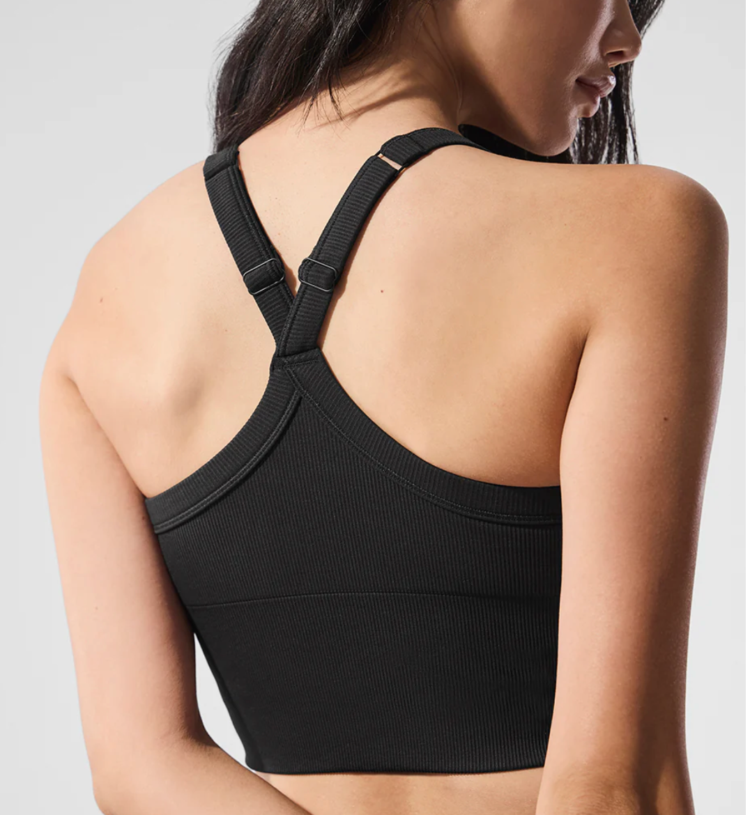 Alo Yoga Seamless Ribbed Favorite Bra Tank