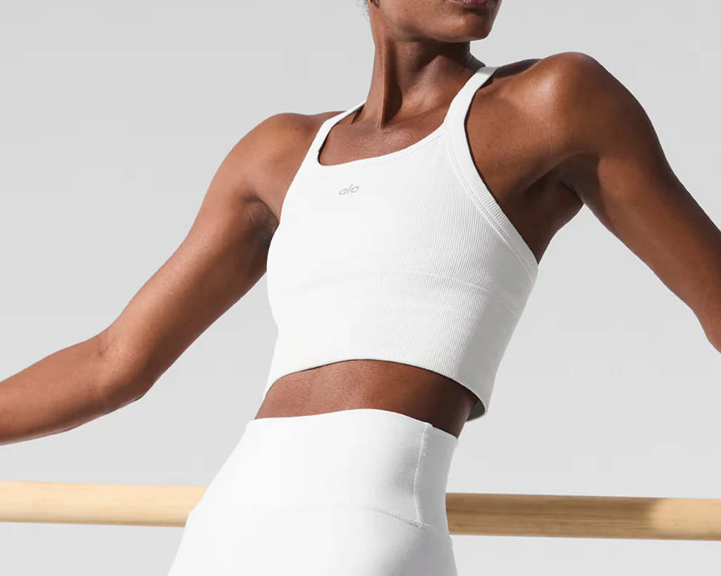 Alo Yoga Seamless Ribbed Favorite Bra Tank