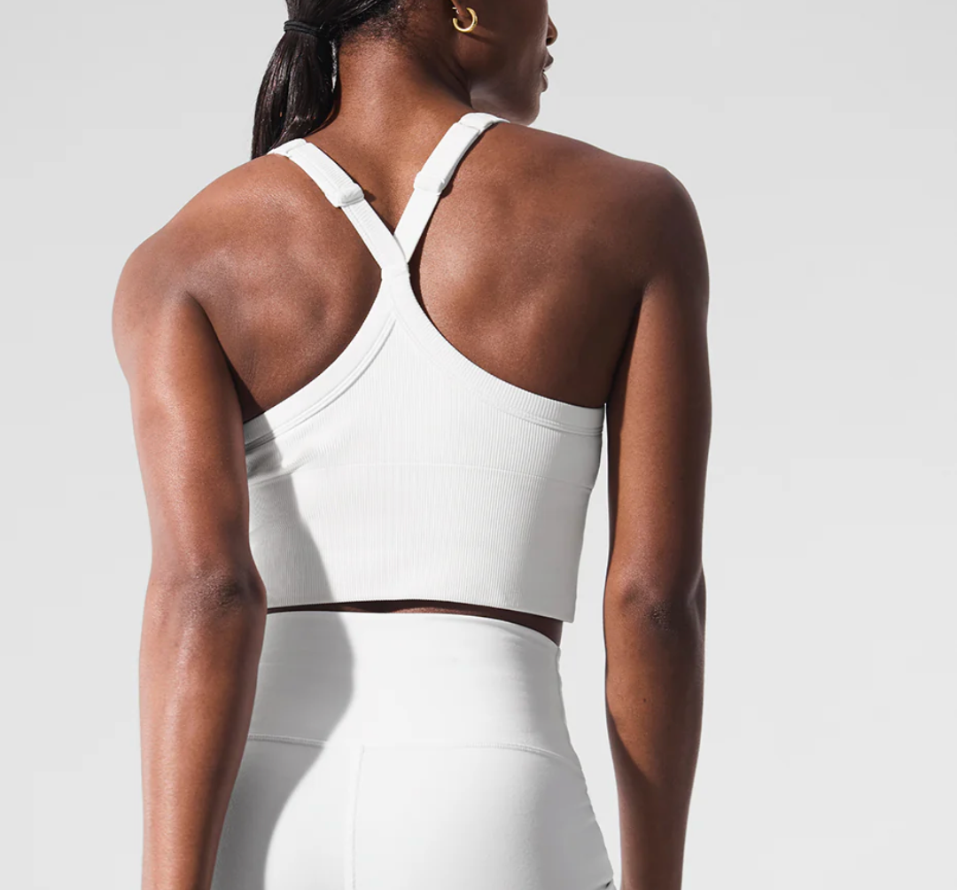 Alo Yoga Seamless Ribbed Favorite Bra Tank
