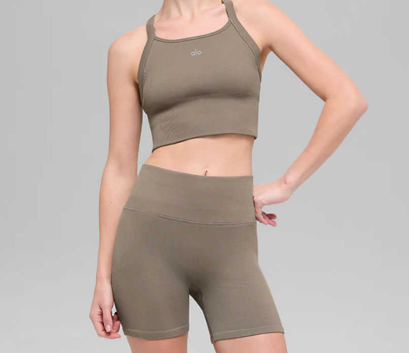 Alo Yoga Seamless Ribbed Favorite Bra Tank