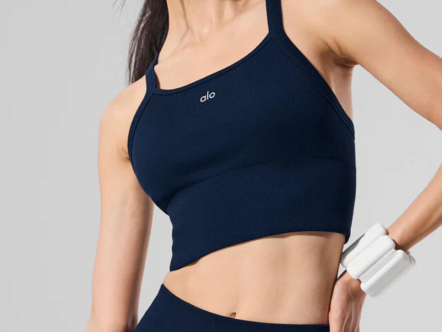 Alo Yoga Seamless Ribbed Favorite Bra Tank