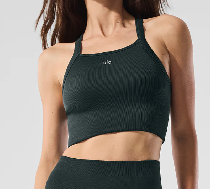 Alo Yoga Seamless Ribbed Favorite Bra Tank
