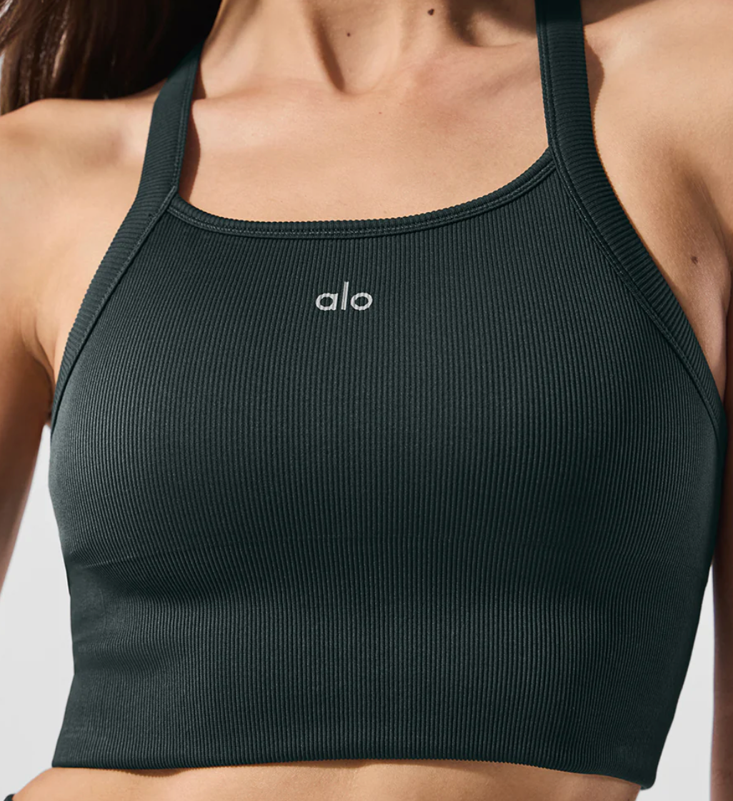 Alo Yoga Seamless Ribbed Favorite Bra Tank