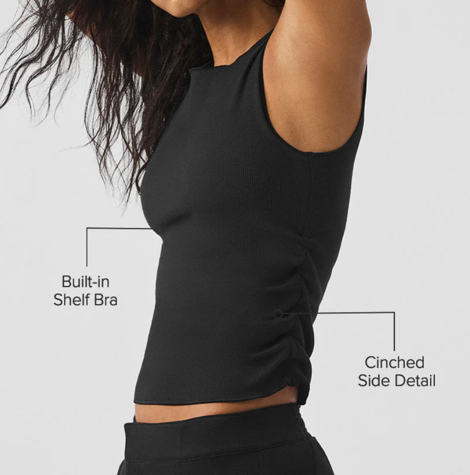Alo Yoga Ribbed En Pointe Tank