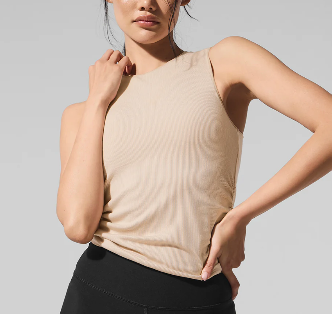 Alo Yoga Ribbed En Pointe Tank