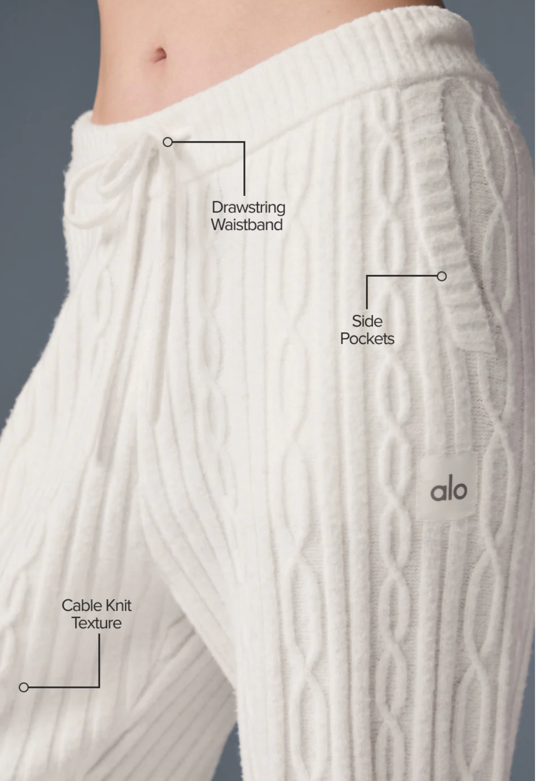 Alo Yoga Cable Knit Winter Bliss Pant