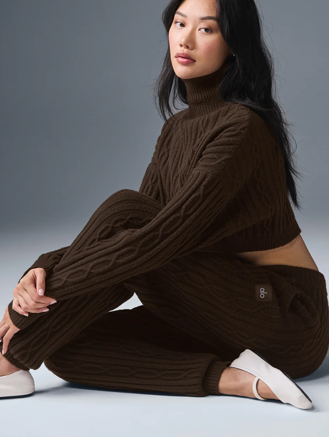 Alo Yoga Cable Knit Winter Bliss Pant