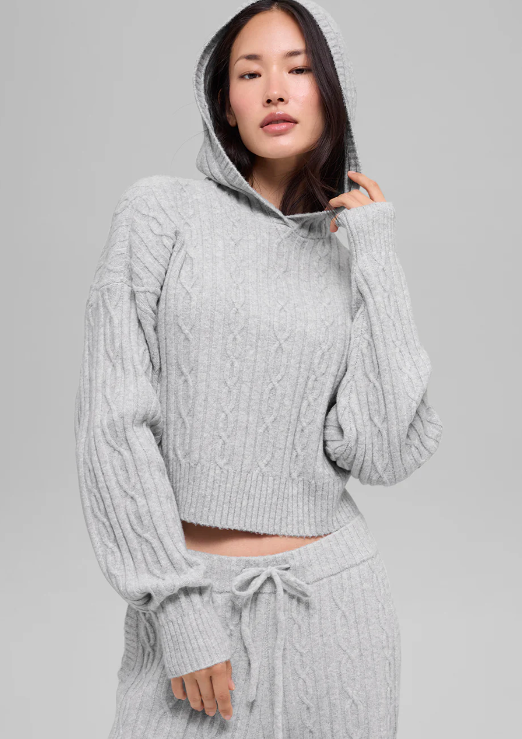 Alo Yoga Cable Knit Winter Bliss Hoodie
