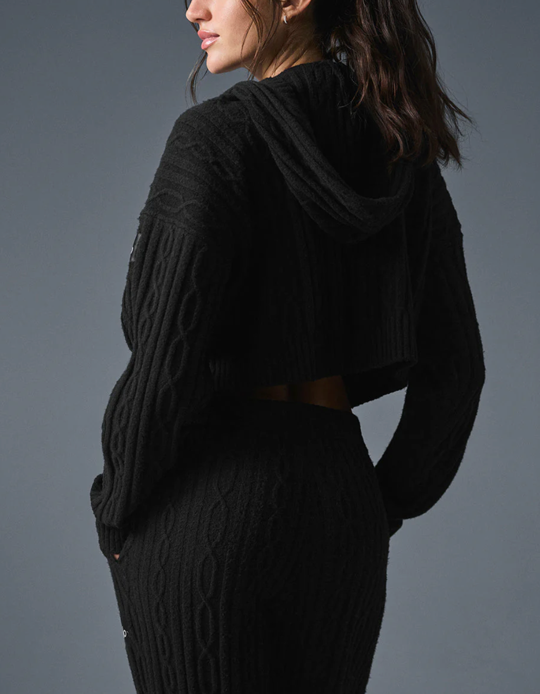 Alo Yoga Cable Knit Winter Bliss Hoodie