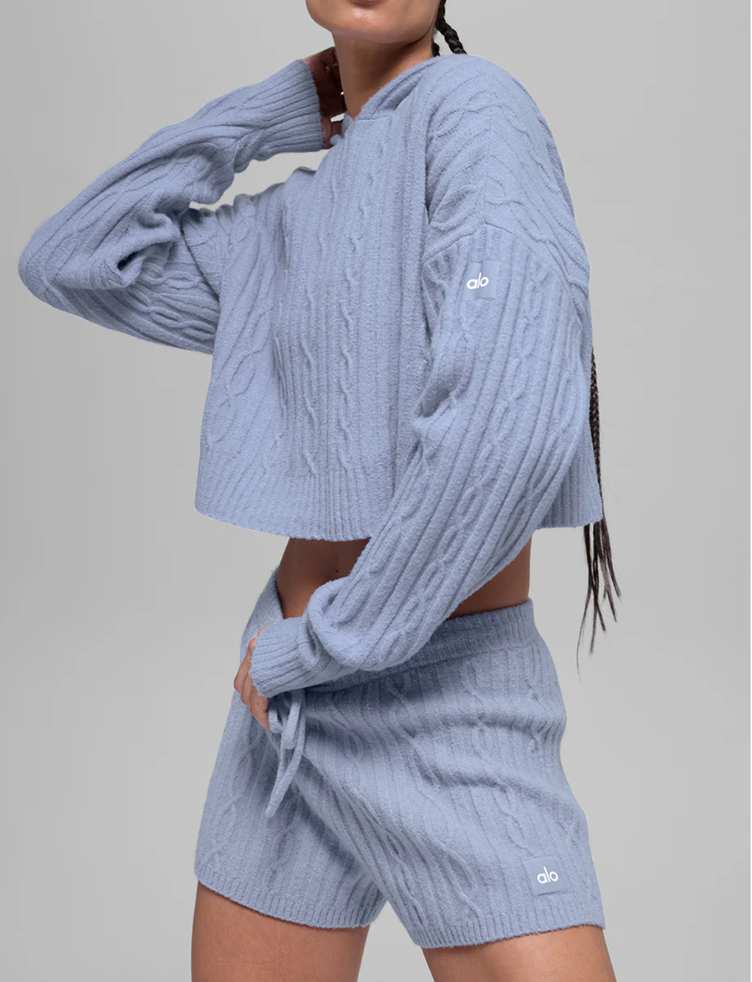 Alo Yoga Cable Knit Winter Bliss Hoodie