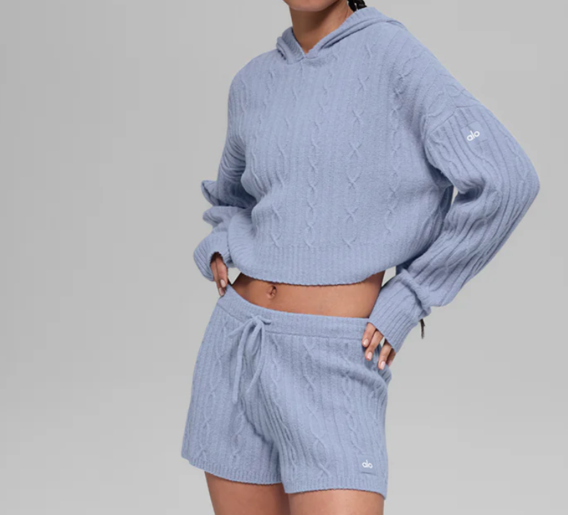 Alo Yoga Cable Knit Winter Bliss Hoodie