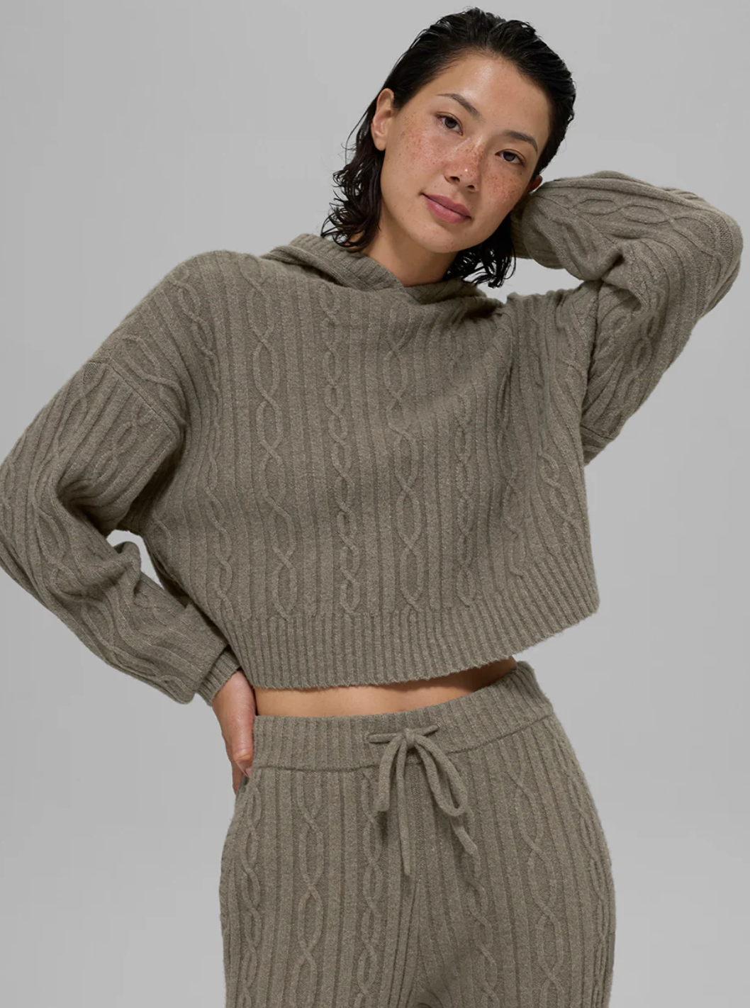Alo Yoga Cable Knit Winter Bliss Hoodie