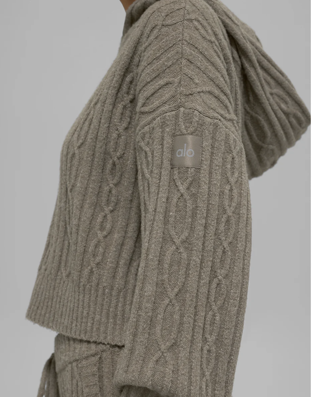 Alo Yoga Cable Knit Winter Bliss Hoodie