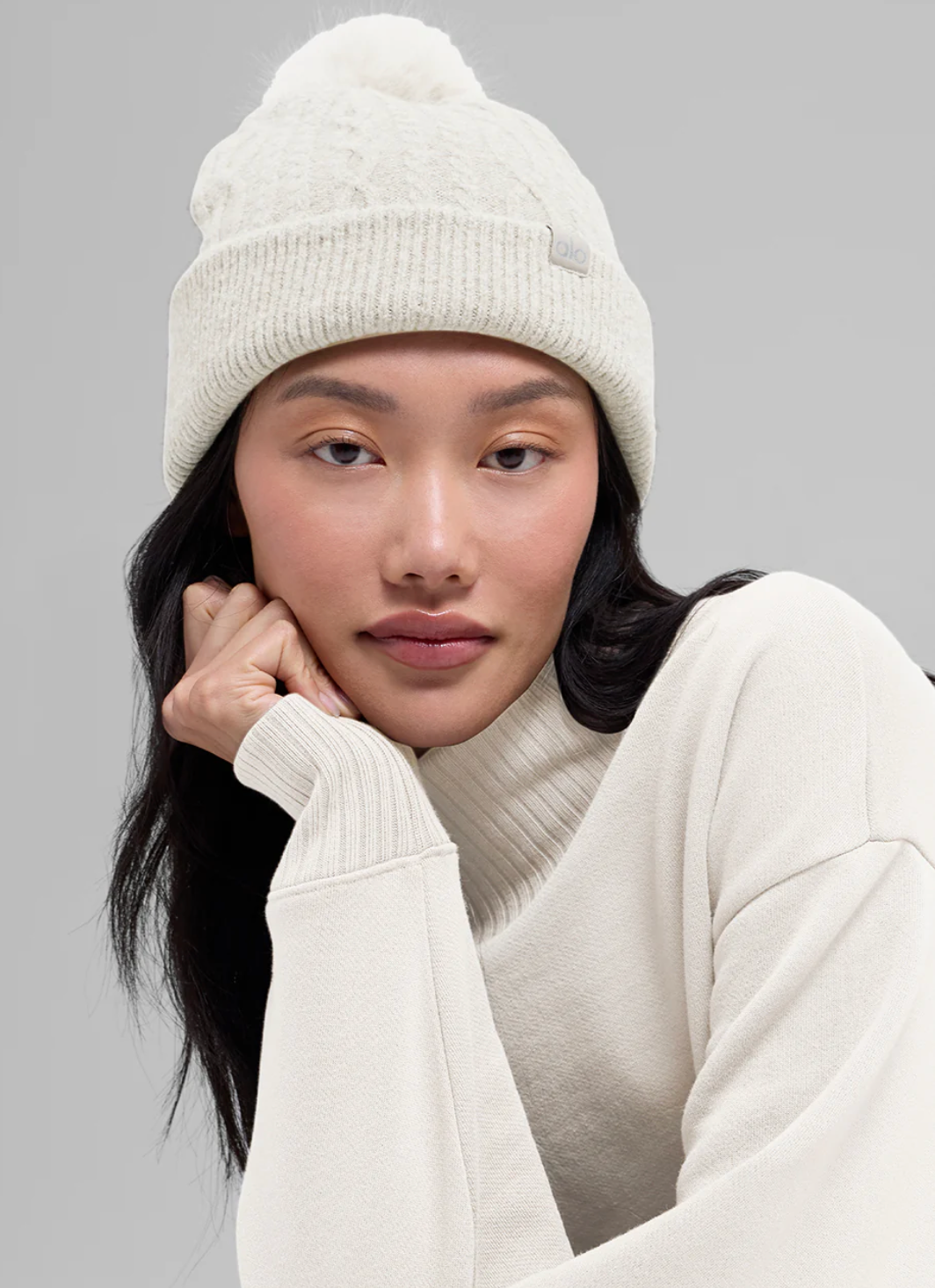 Alo Yoga Cable Knit Winter Bliss Beanie