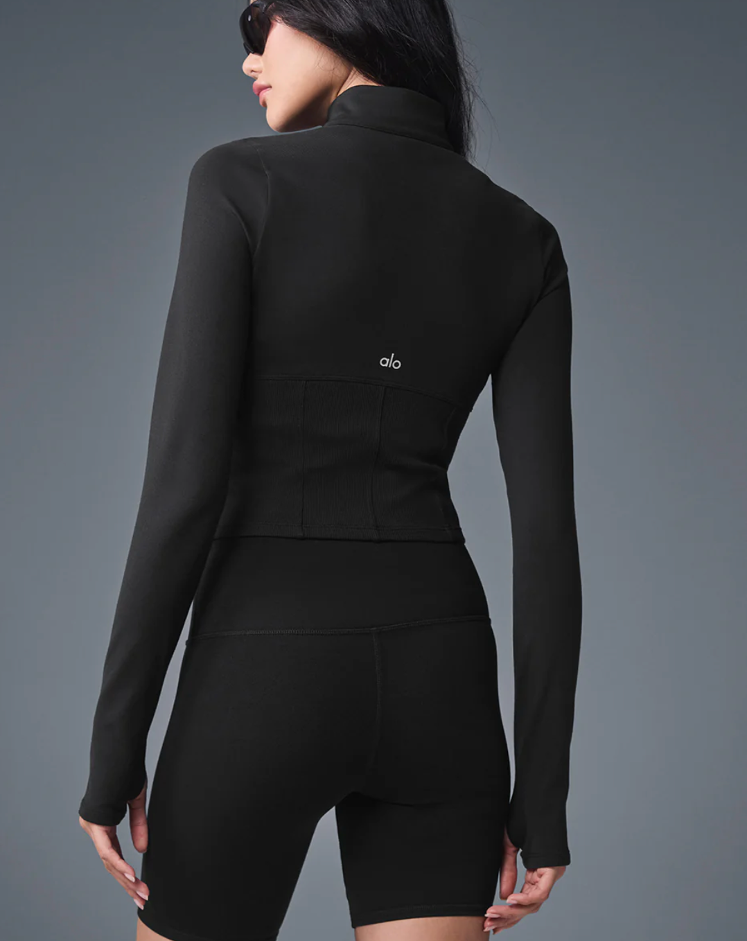 Alo Yoga Airbrush Corset Full Zip Jacket