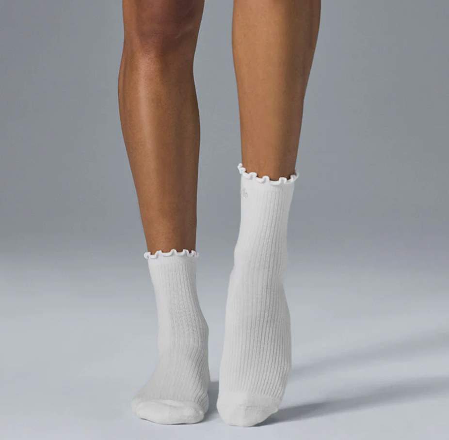 Alo Yoga Women's Lettuce Edge Sock
