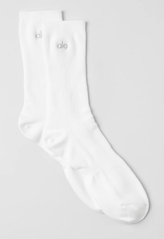 Alo Yoga Unisex Half-Crew Understated Sock