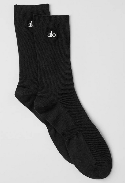 Alo Yoga Unisex Half-Crew Understated Sock