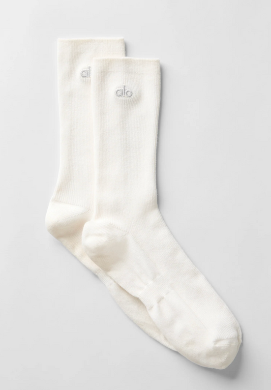 Alo Yoga Unisex Half-Crew Understated Sock