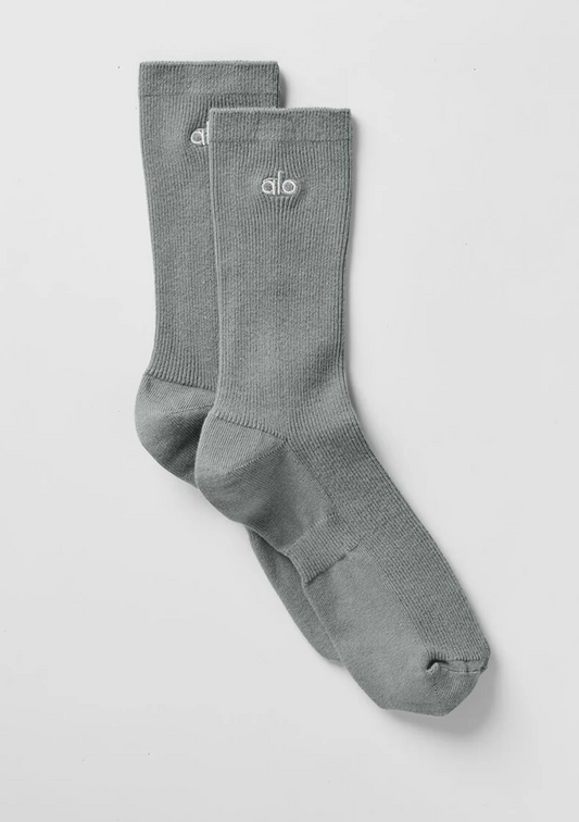 Alo Yoga Unisex Half-Crew Understated Sock