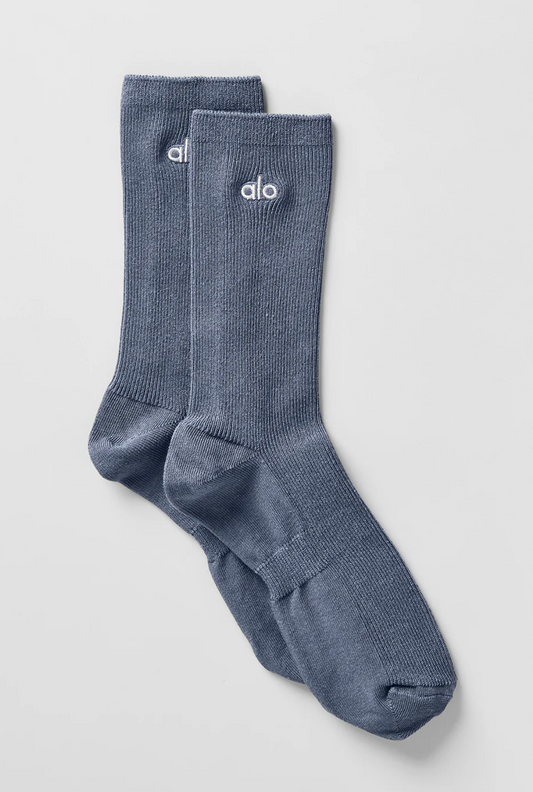 Alo Yoga Unisex Half-Crew Understated Sock