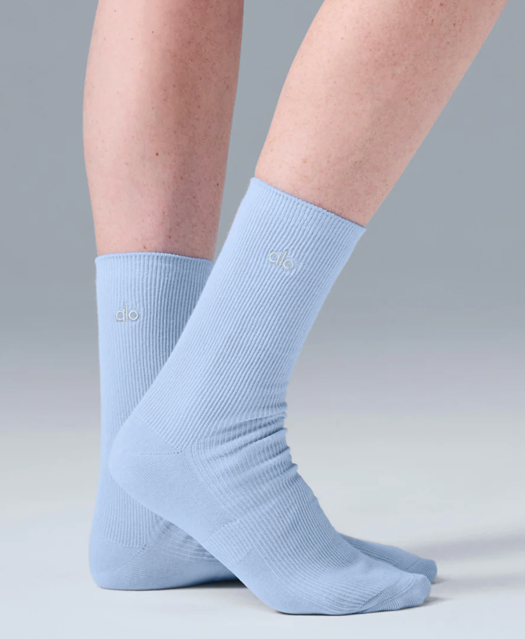 Alo Yoga Unisex Half-Crew Understated Sock