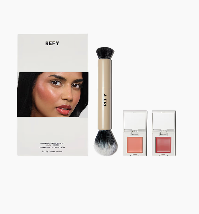 REFY Duo Brush + Blush Set