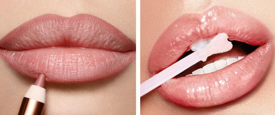 Charlotte Tilbury Mini Glossy Pink Lip Gloss + Lip Liner Set