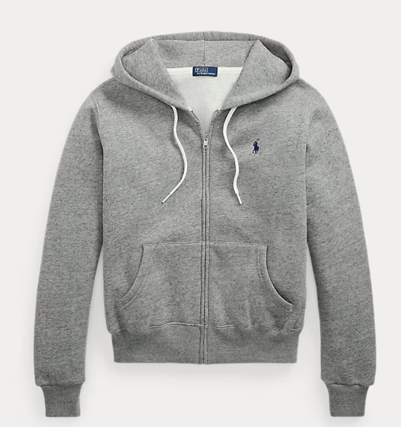 Polo Ralph Lauren Fleece Full-Zip Hoodie -  Dark Vintage Heather