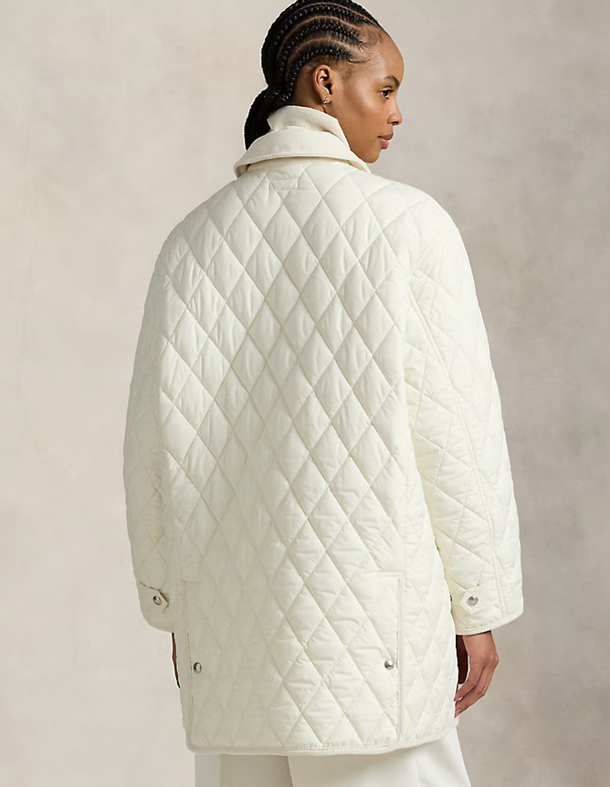 Polo Ralph Lauren Quilted Barn Jacket Save your Wishlist - Cream