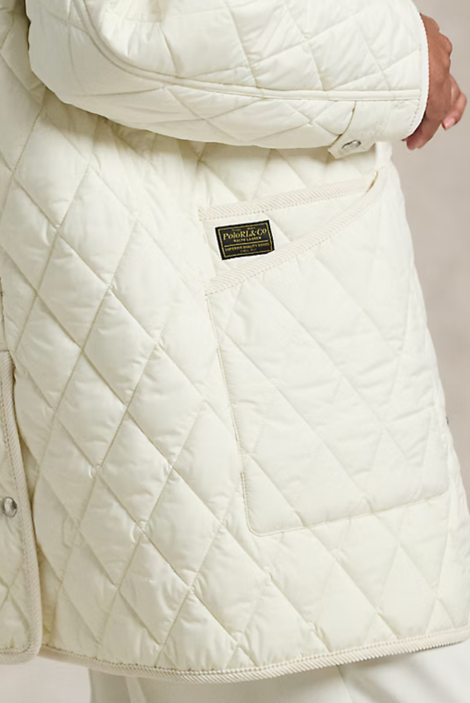 Polo Ralph Lauren Quilted Barn Jacket Save your Wishlist - Cream