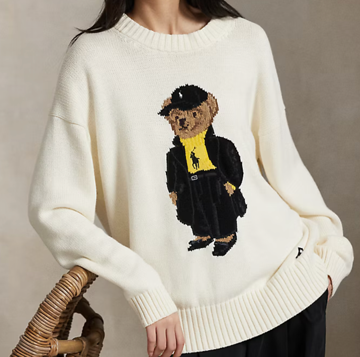 Polo Ralph Lauren Polo Bear Cotton Crewneck Sweater