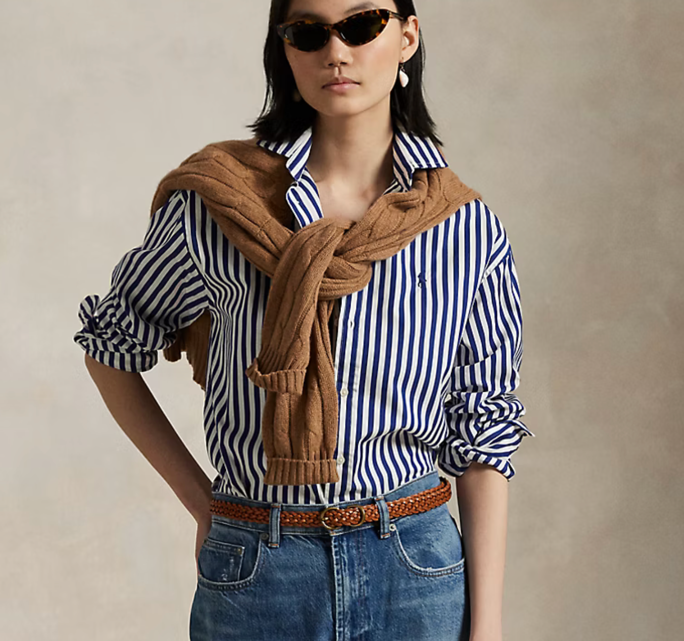 Polo Ralph Lauren Relaxed Fit Striped Cotton Shirt
