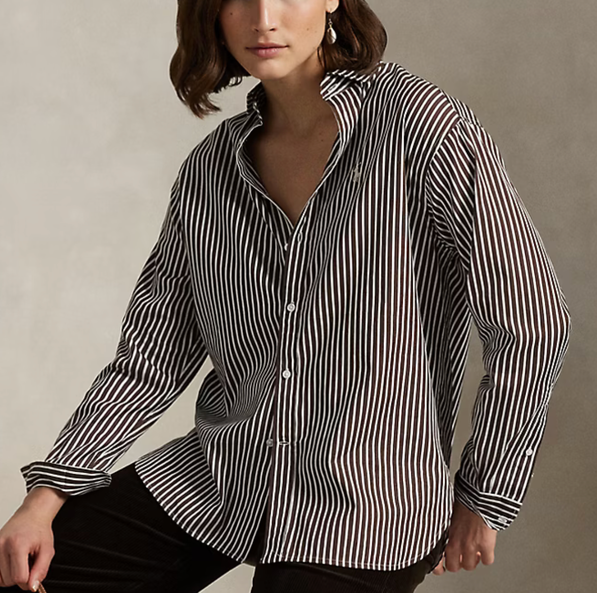 Polo Ralph Lauren Relaxed Fit Striped Cotton Shirt