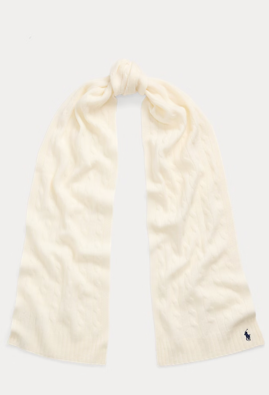 Polo Ralph Lauren Cable-Knit Wool-Cashmere Scarf