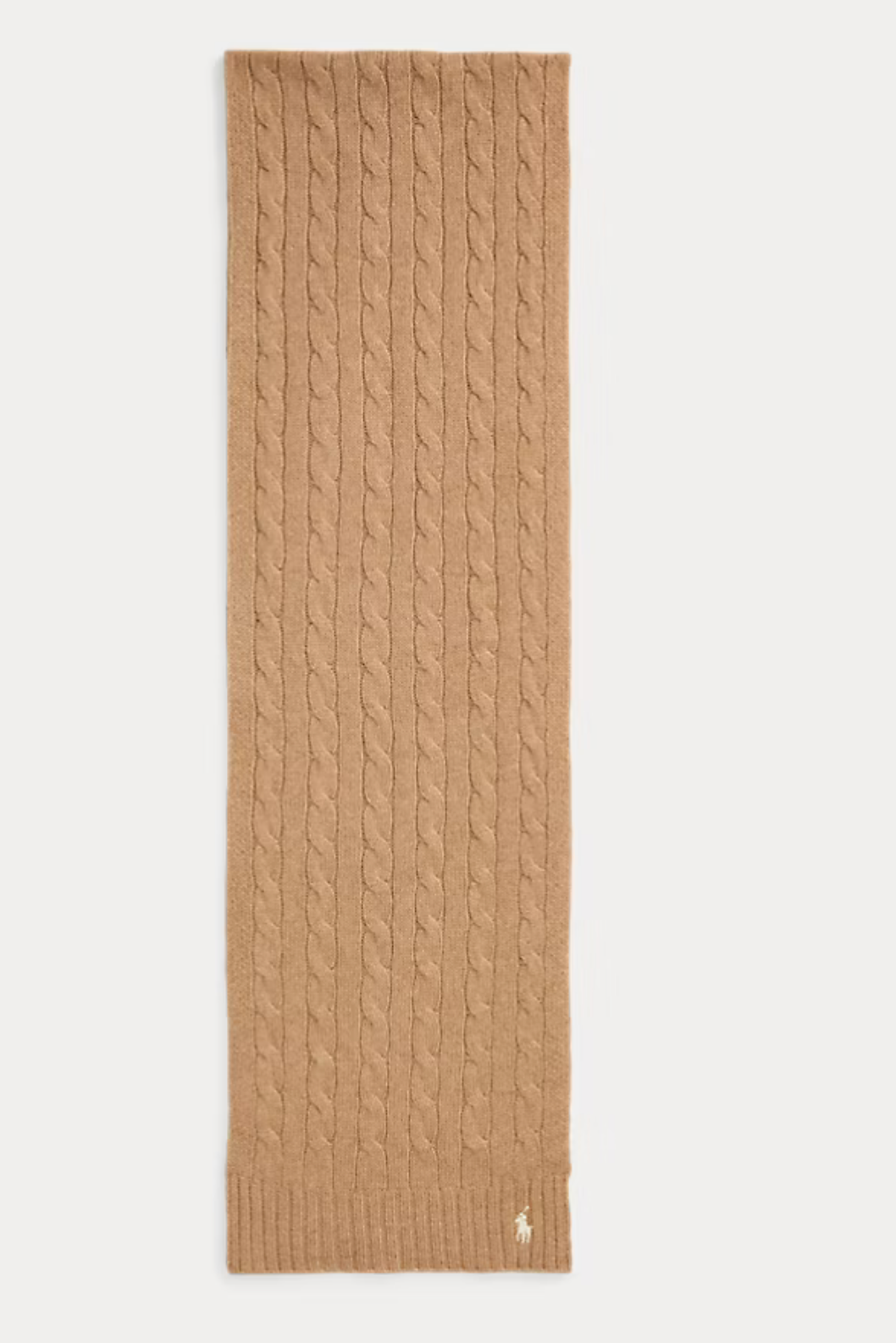 Polo Ralph Lauren Cable-Knit Wool-Cashmere Scarf